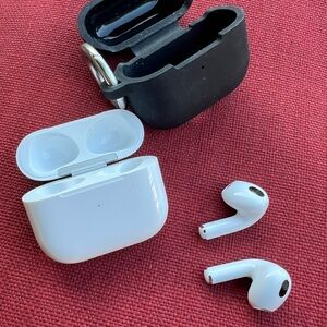 Apple AirPods 3 with black case